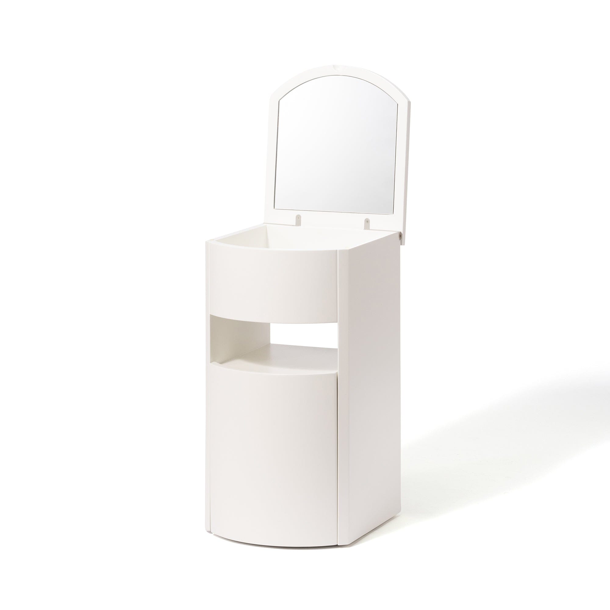 Coffrea Rolling Cosmetic Storage Cabinet White
