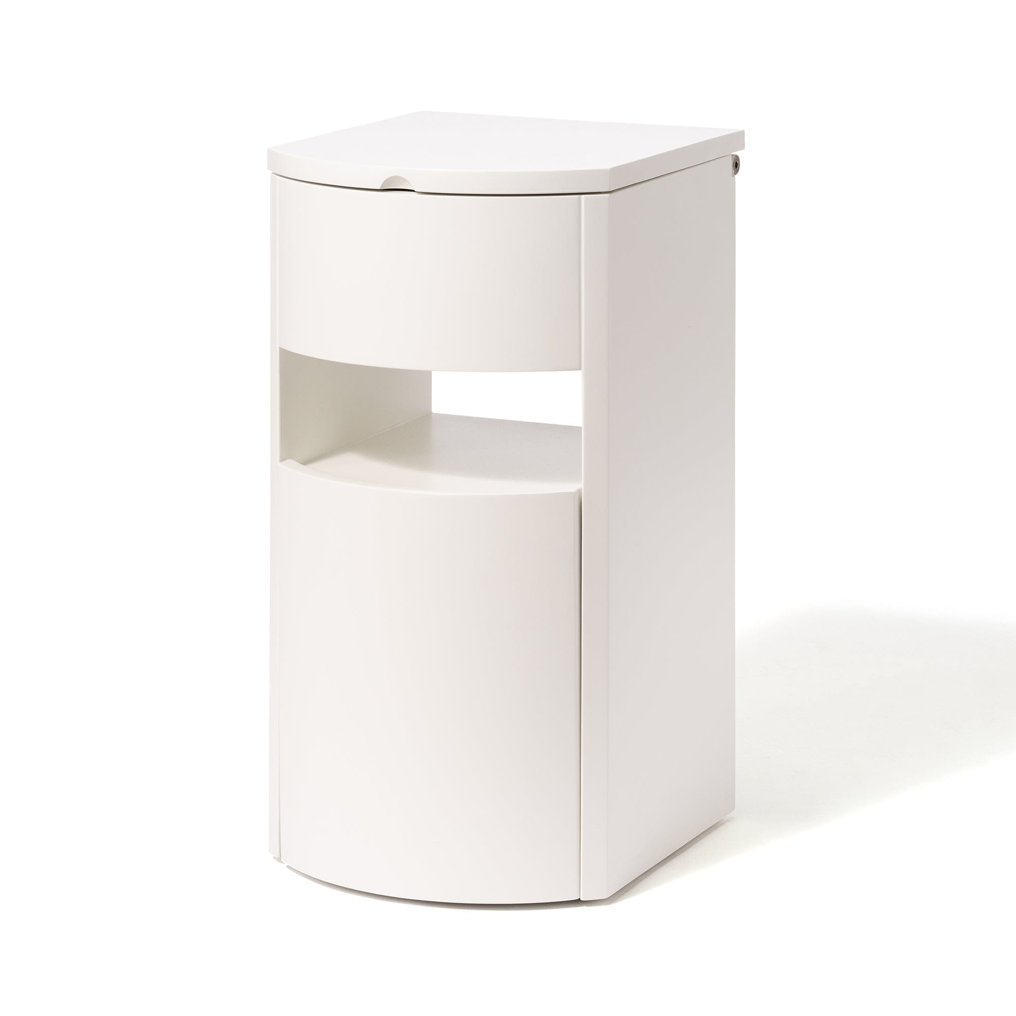 Coffrea Rolling Cosmetic Storage Cabinet White