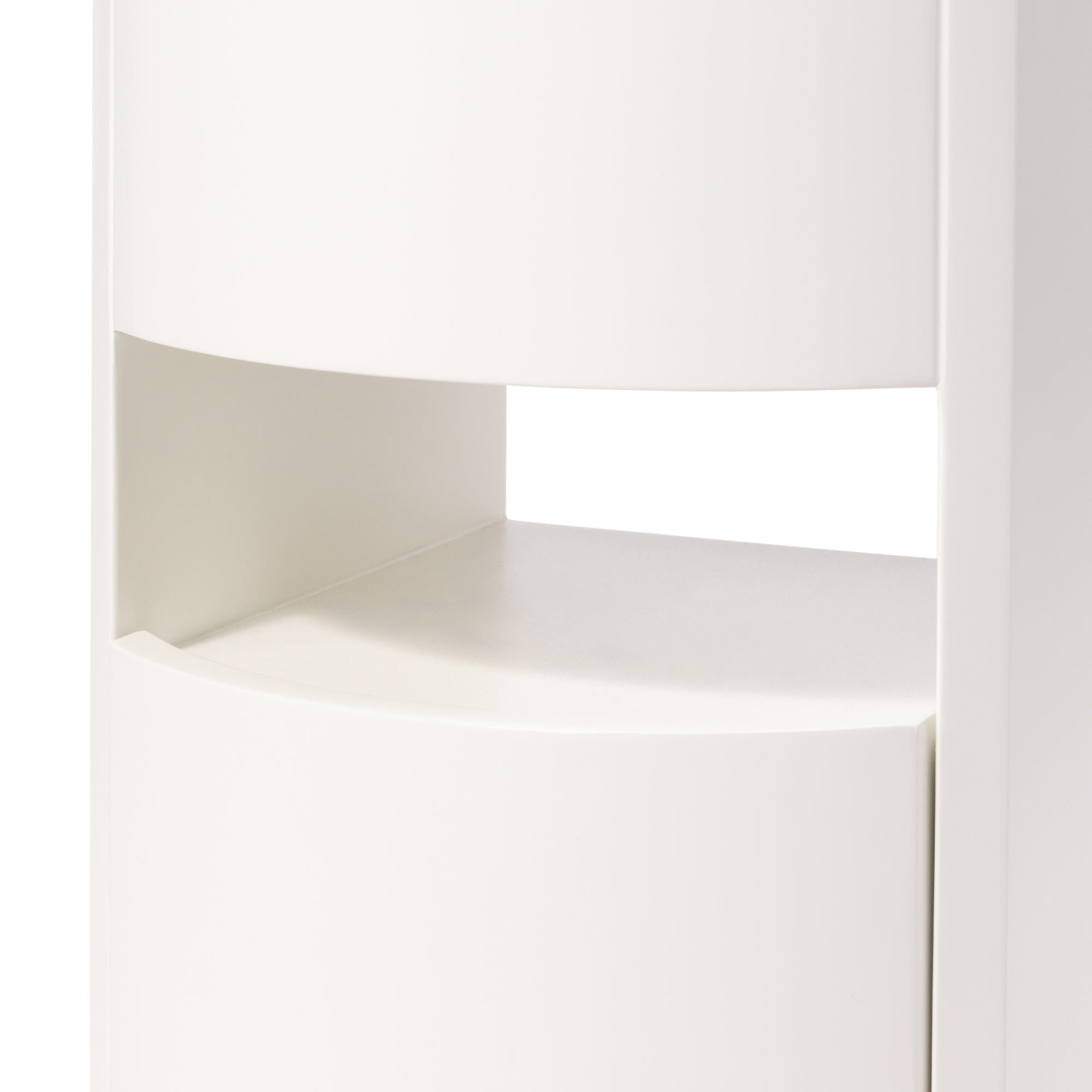 Coffrea Rolling Cosmetic Storage Cabinet White
