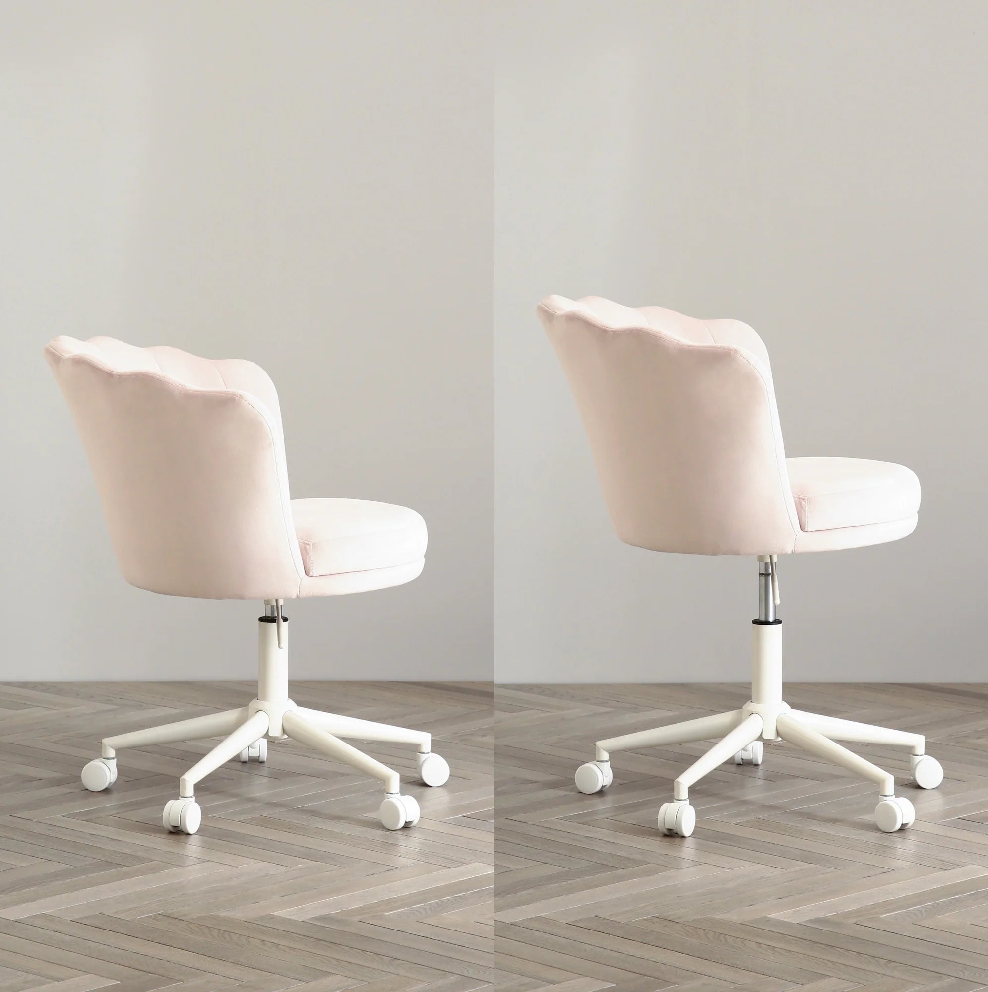 Shell Desk Chair W690×D685×H870 Pink