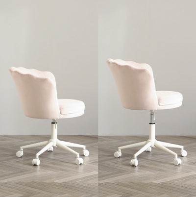 貝殼辦公椅 W690×D685×H870 粉色
