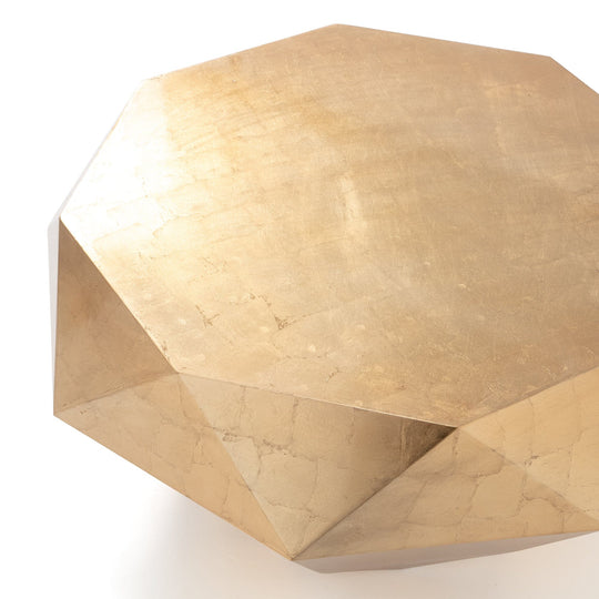 Diamond table L 700 x 700 x 340 Gold