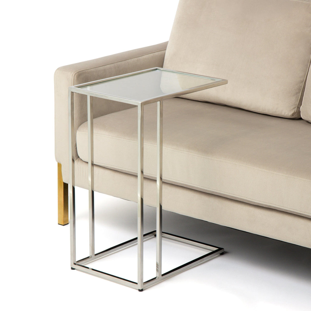 Reine Side Table Silver