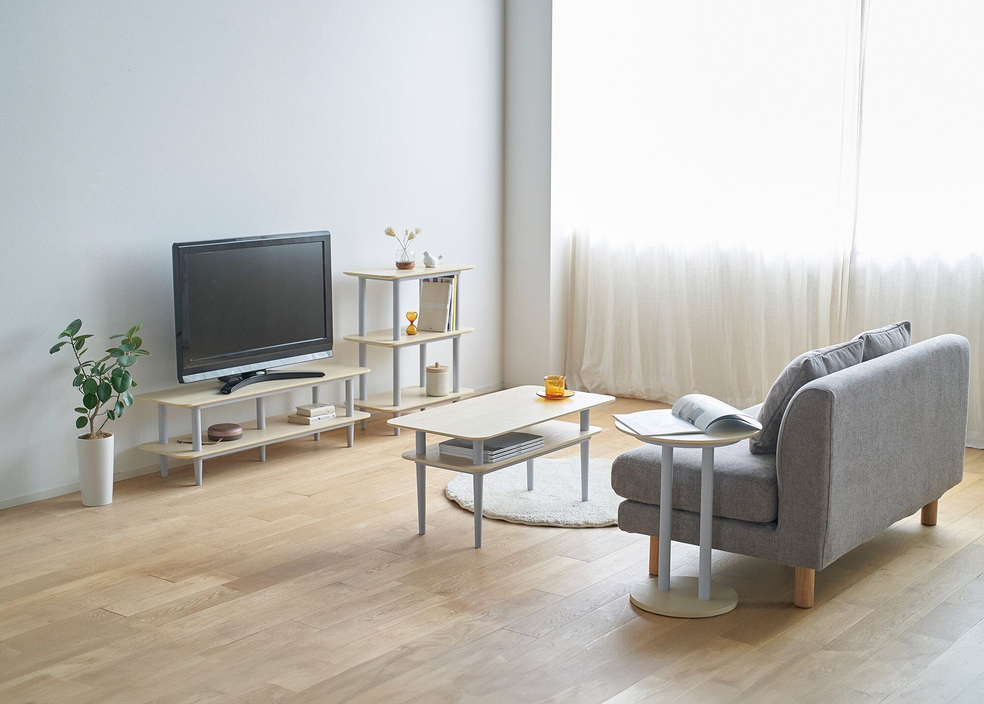 Log  Side Table