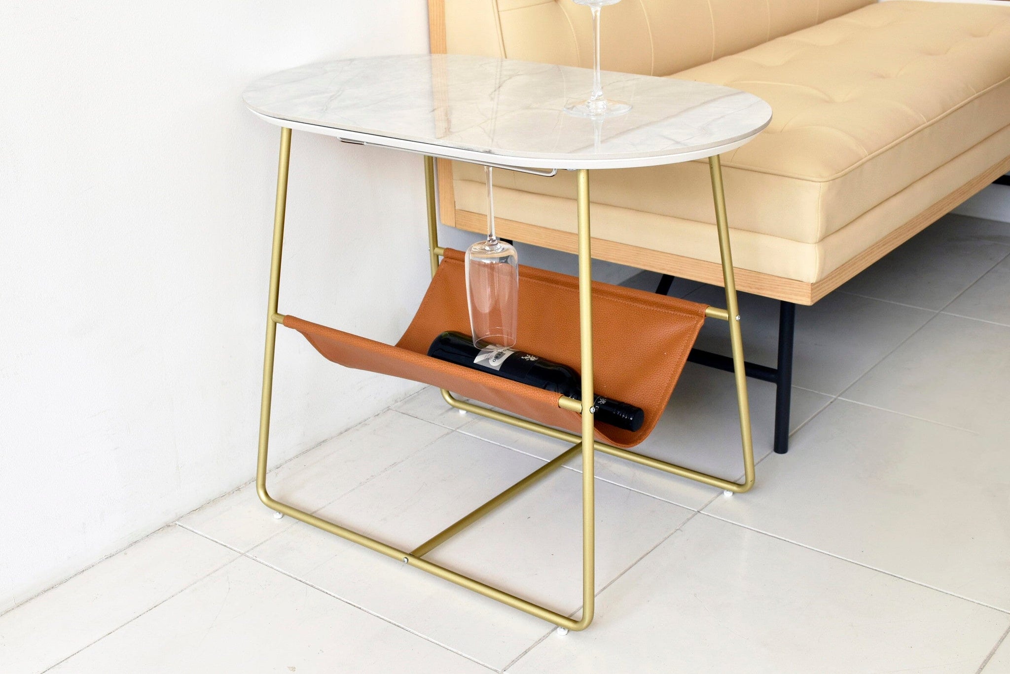 Raft Side Table White