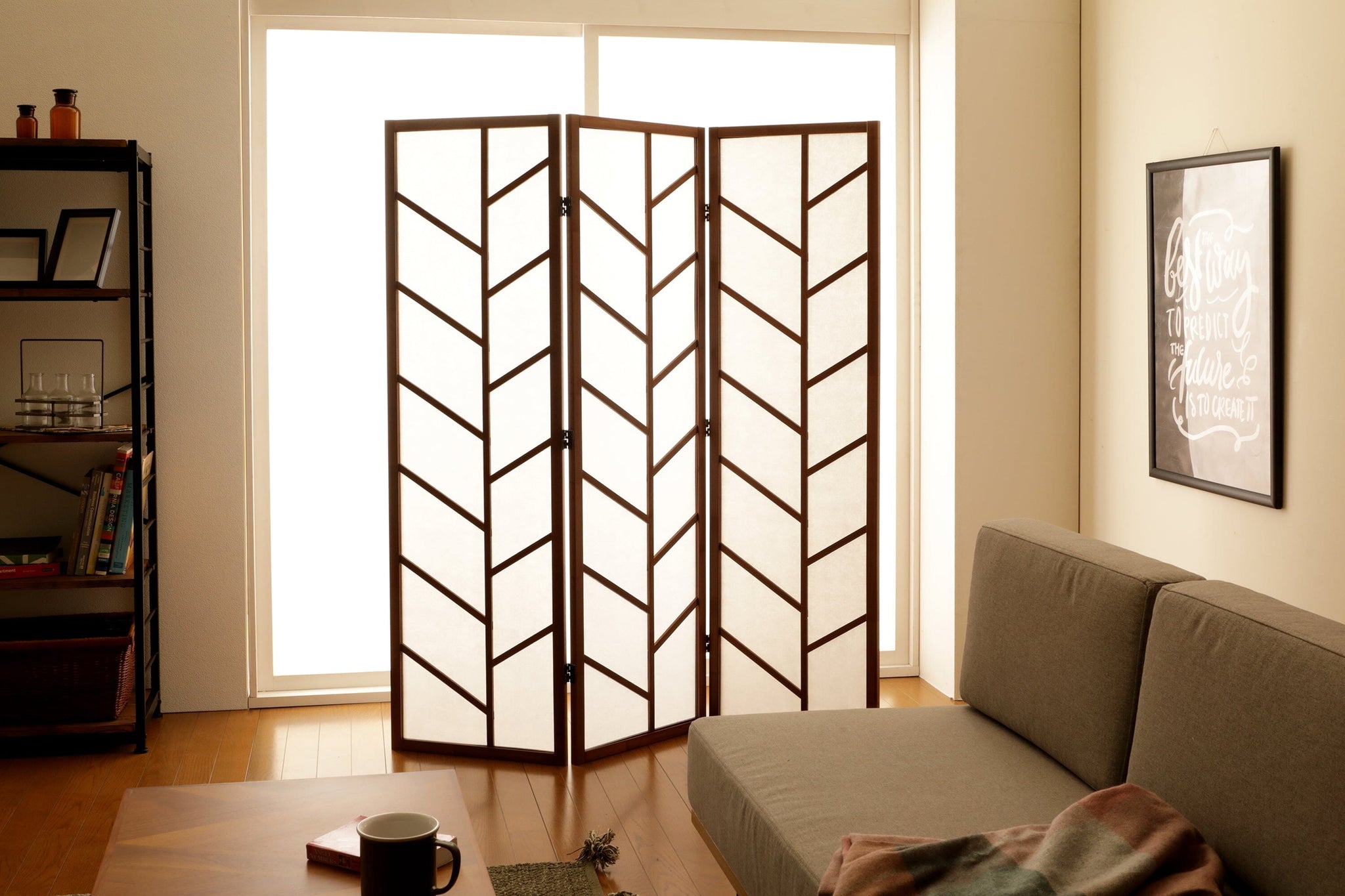 Wood Partition Brown