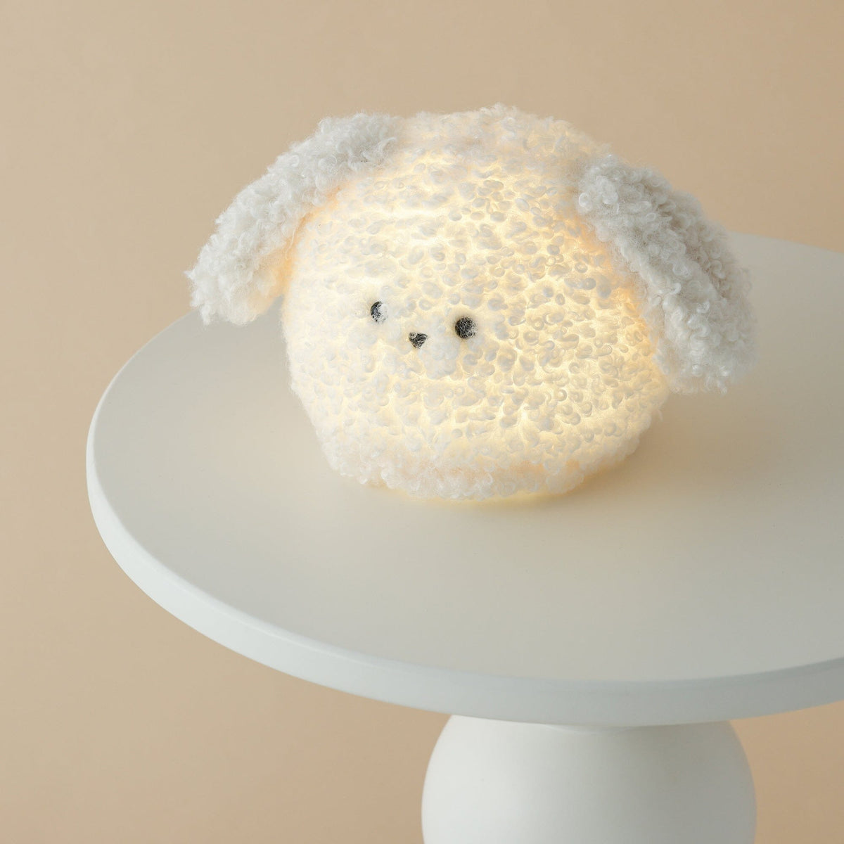 Nui Lamp Dog Ivory