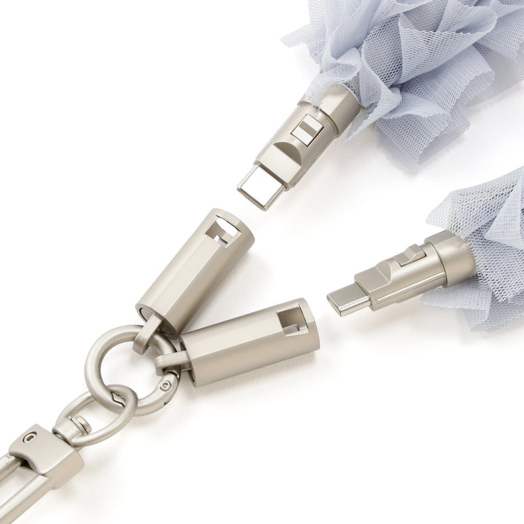 Smartphone Strap Usb Cable Gray
