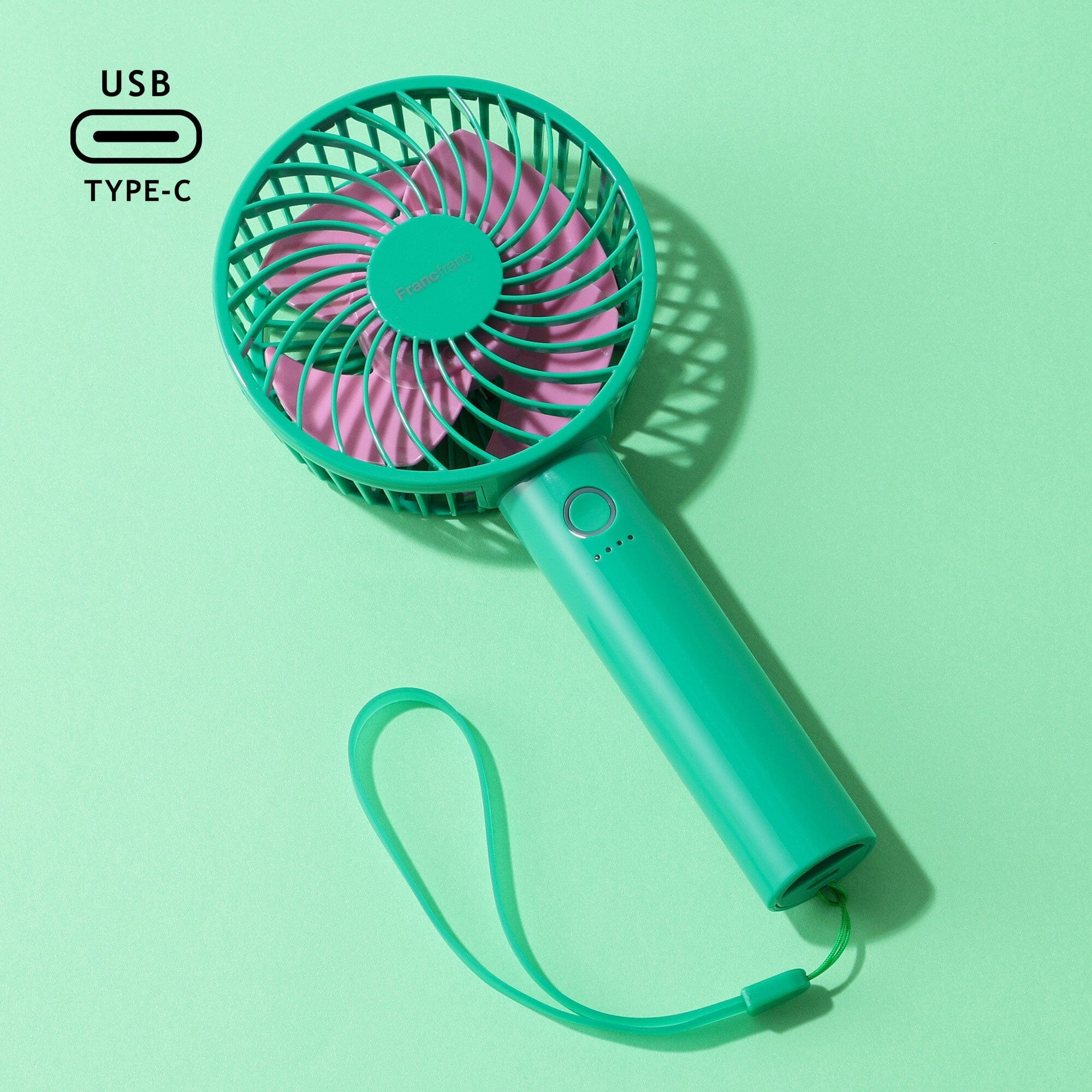 FRAIS Handy Fan Bicolor Green