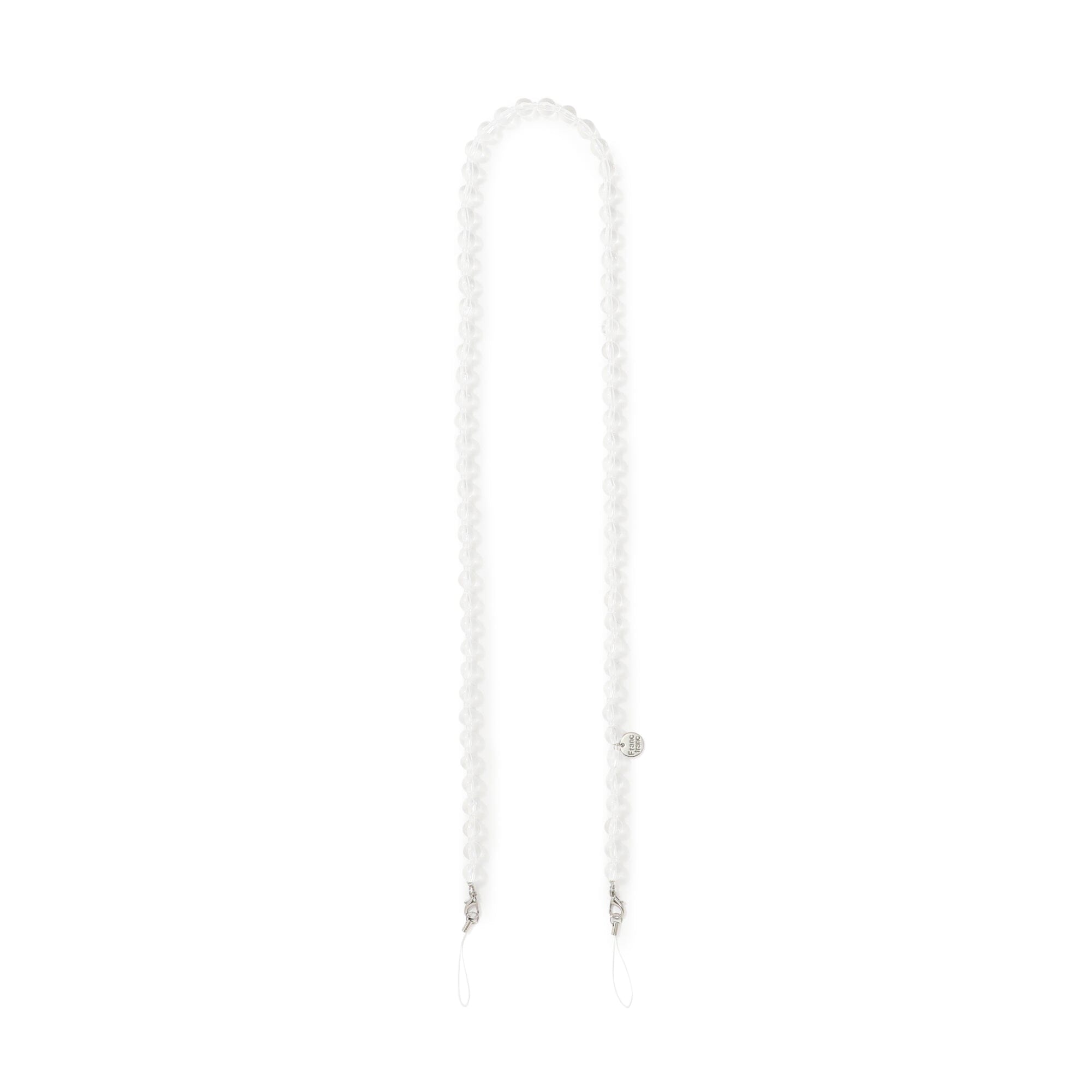 FRAIS  Neck Strap Clear Beads