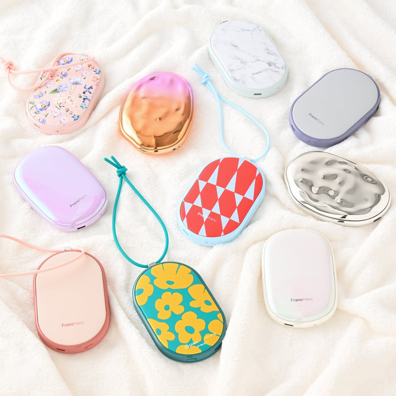 Hand Warmer Marble White