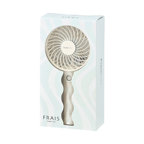 FRAIS 手提風扇 波浪紋 珍珠白