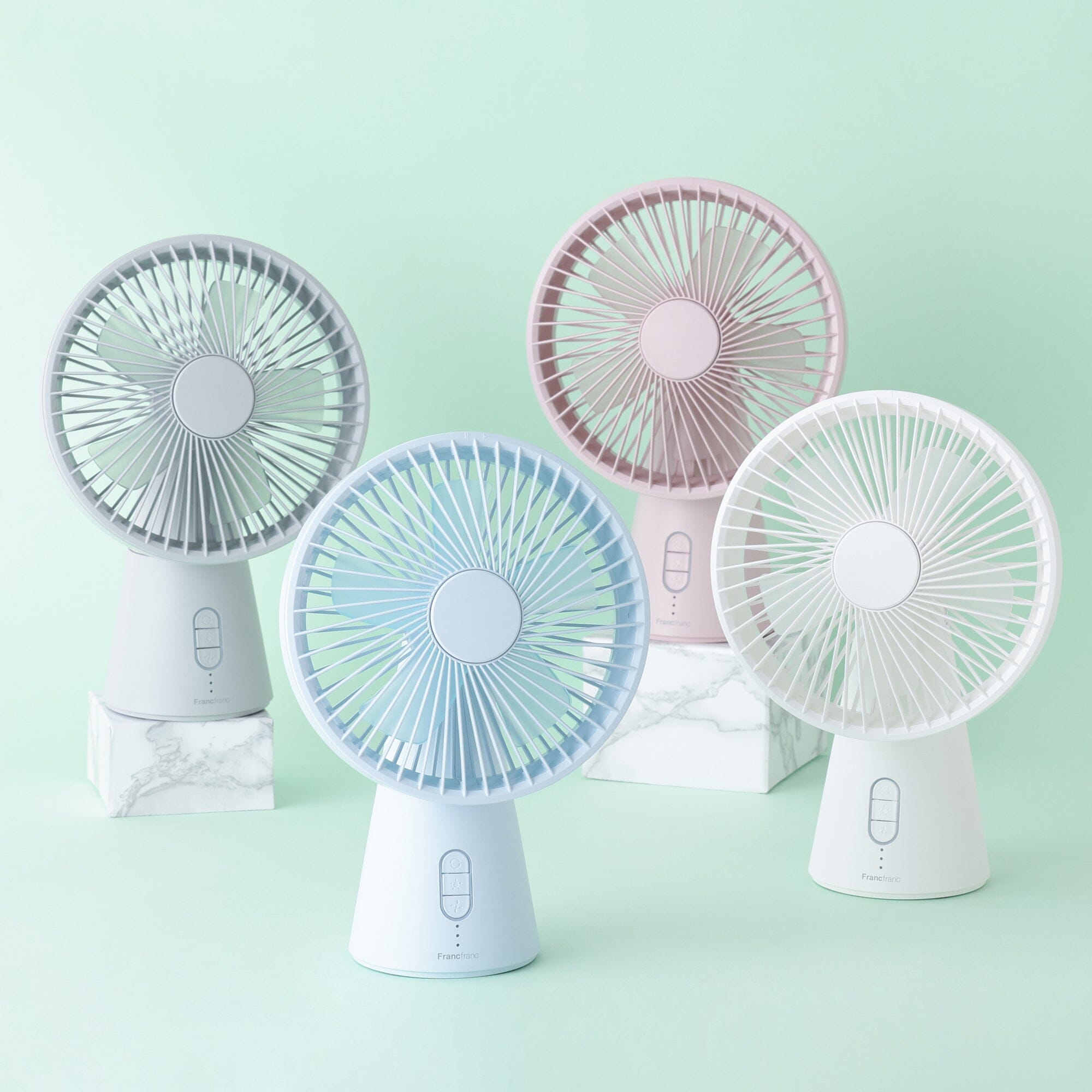 Frais Aroma Desk Fan Pink