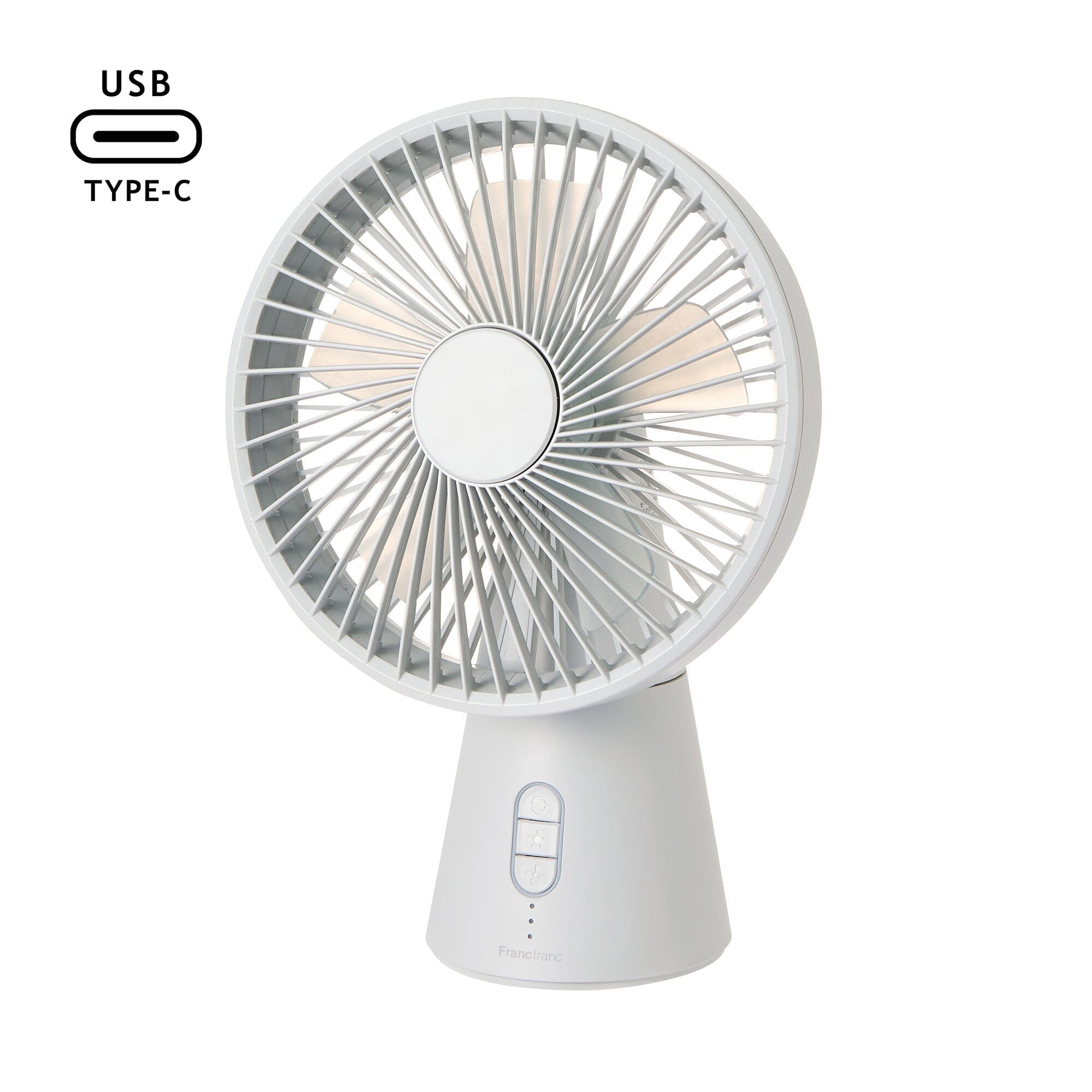Frais Aroma Desk Fan Gray