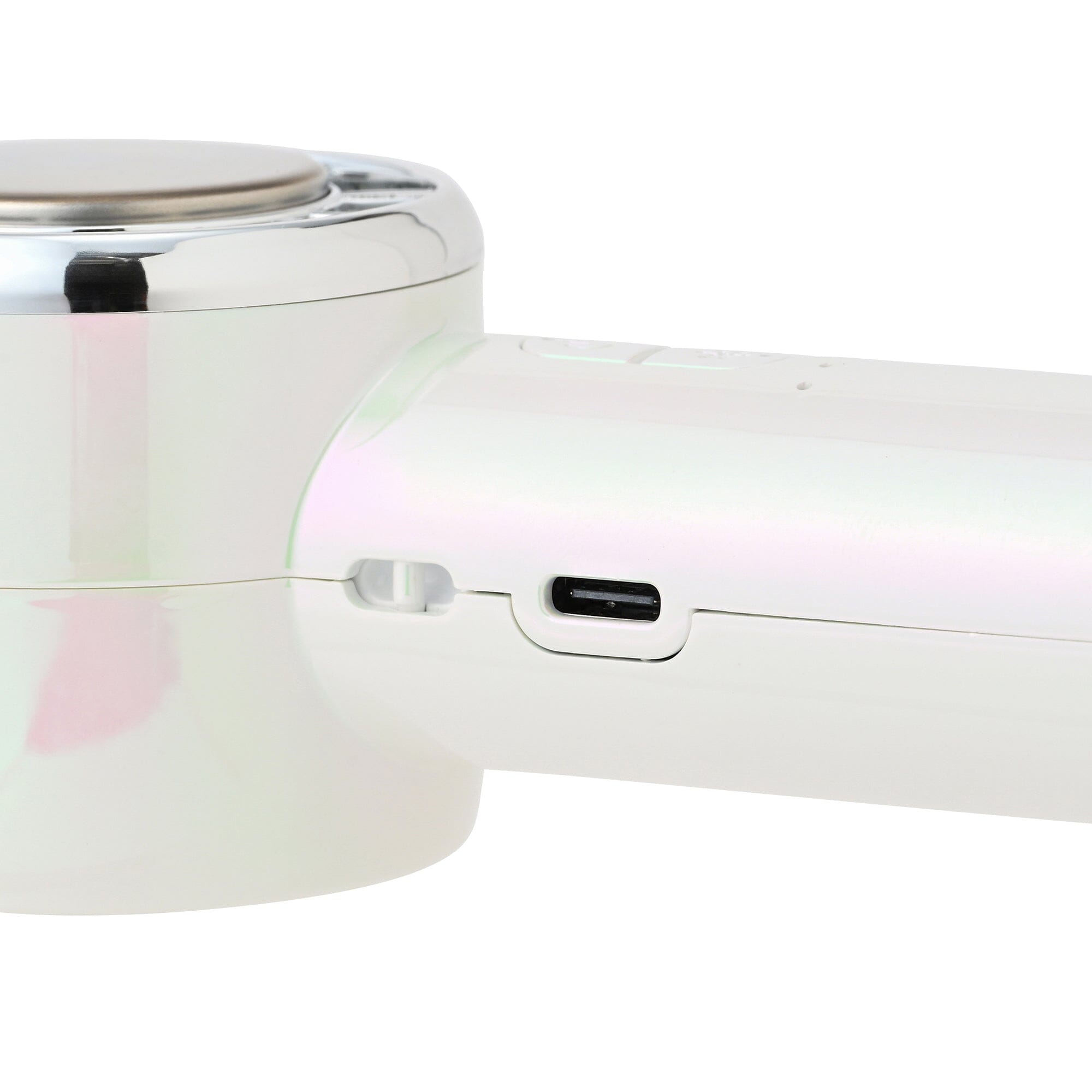 Frais Ice Plate Handy Fan Aurora White