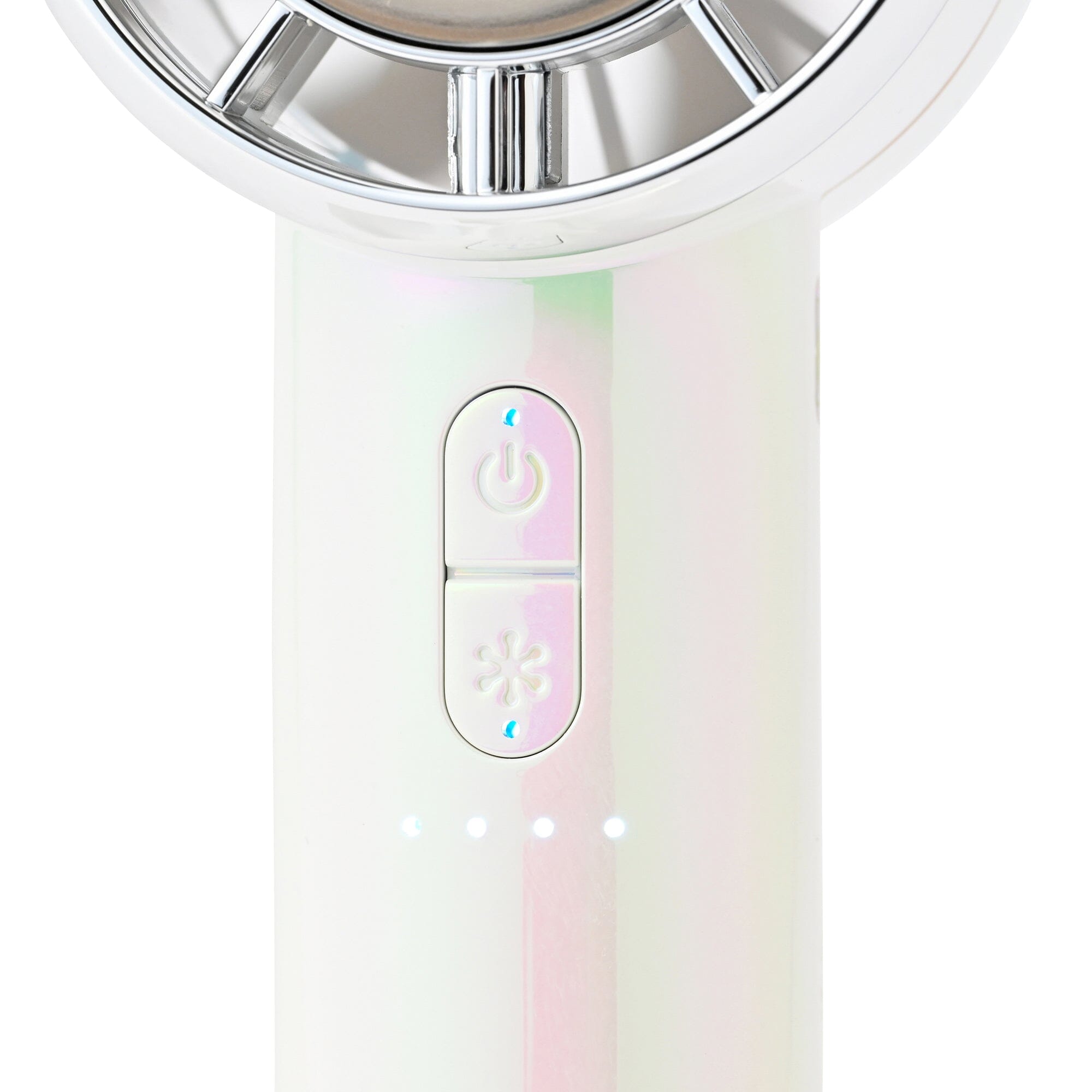 Frais Ice Plate Handy Fan Aurora White