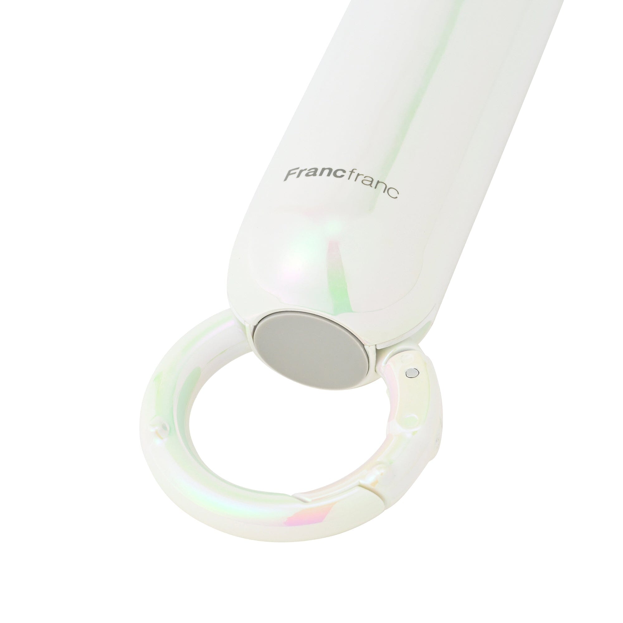 Frais Ice Plate Handy Fan Aurora White