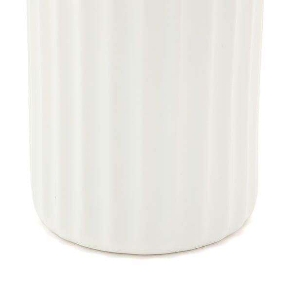 Ceramic Lib Flower Vase M White