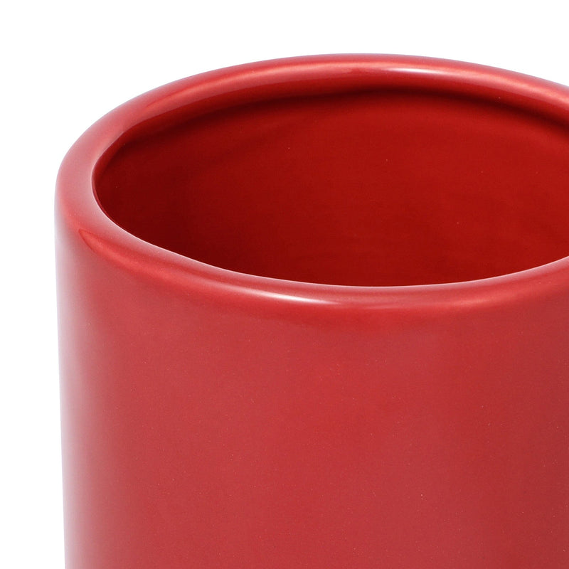 Ceramic Pop Flower Vase Large Red