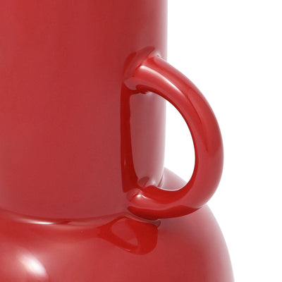 Ceramic Pop Flower Vase Large Red