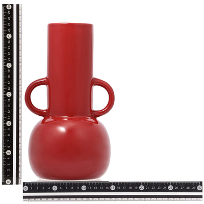 Ceramic Pop Flower Vase Large Red