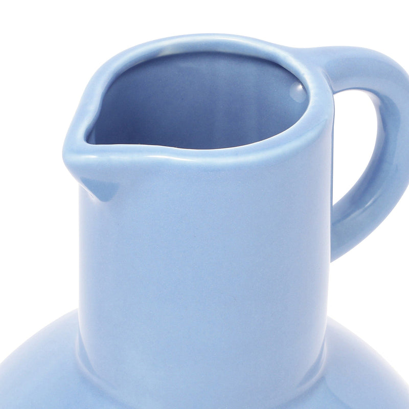 Ceramic Pop Flower Vase Medium Light Blue