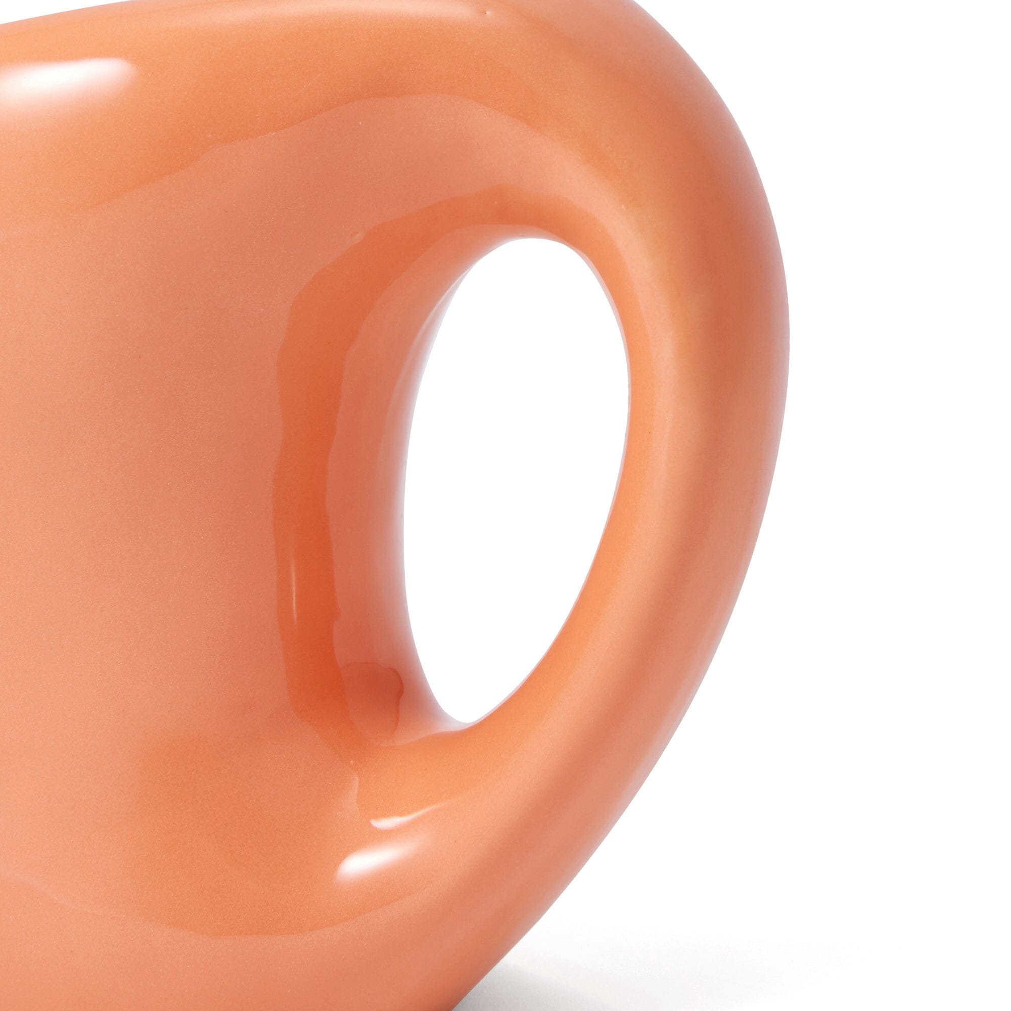 Ceramic Arty Flower Vase Medium Orange