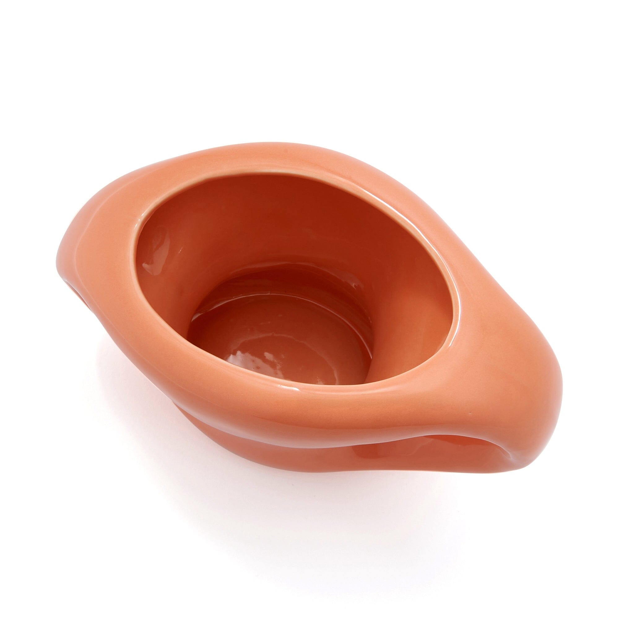 Ceramic Arty Flower Vase Medium Orange