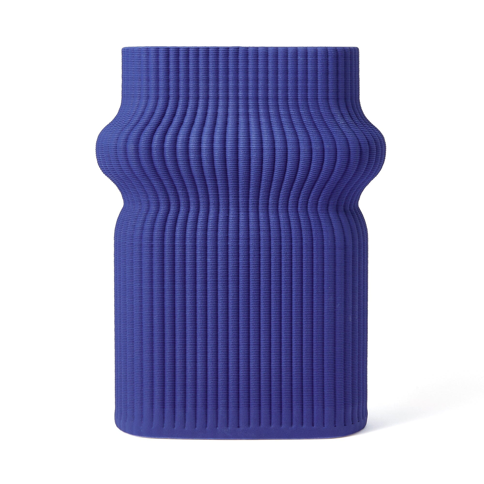 Ceramic 3D Flower Vase Medium Blue