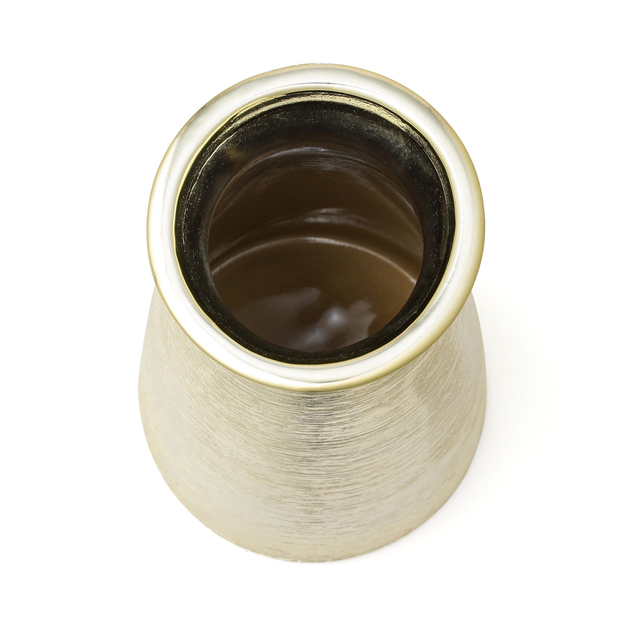 Satin Flower Vase Medium Gold