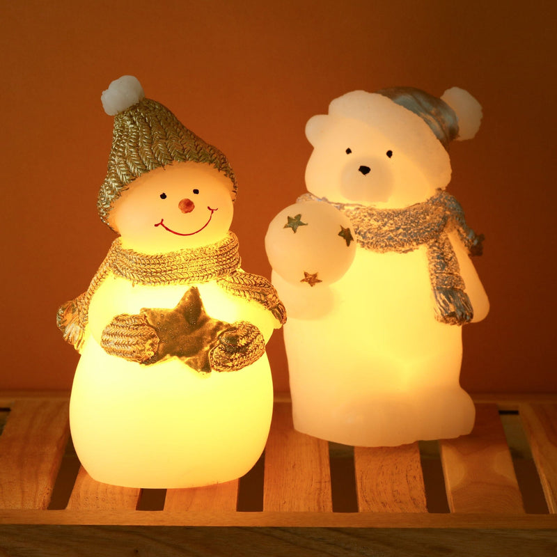 Led Candle Standing Bear