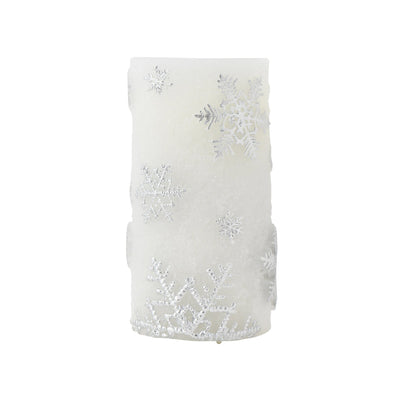 Led Water Candle Snow Silver