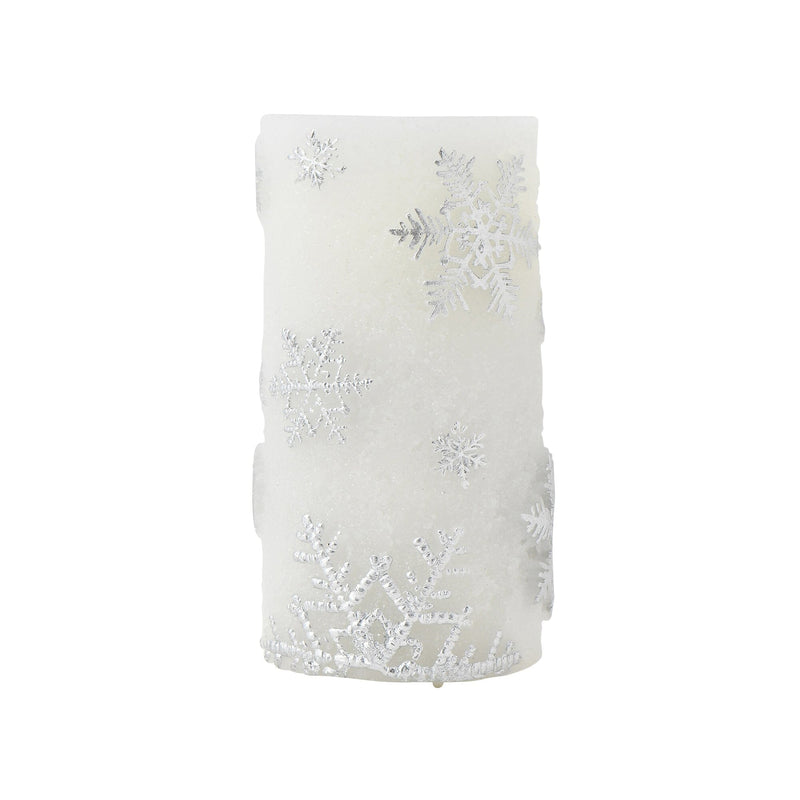 Led Water Candle Snow Silver