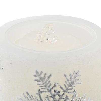 Led Water Candle Snow Silver
