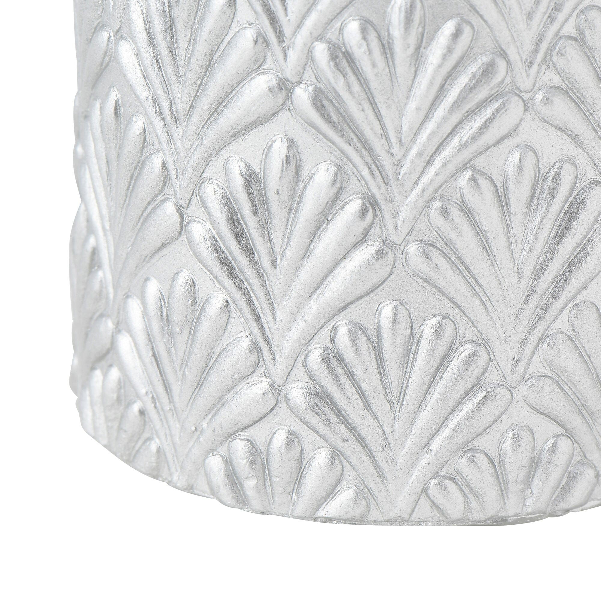 Led Water Candle Pattern Silver
