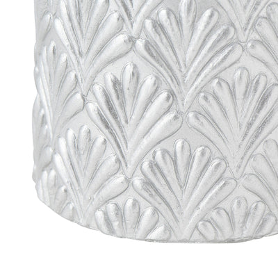 Led Water Candle Pattern Silver