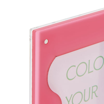 COLORFUL 膠相框粉紅色×藍色