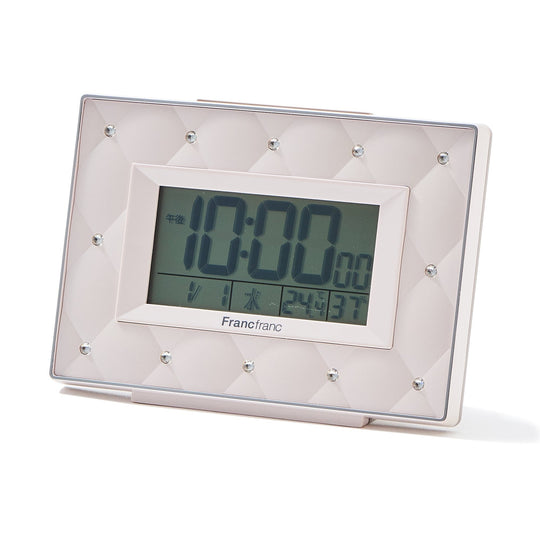 Abisko Wave Digital Clock Pink