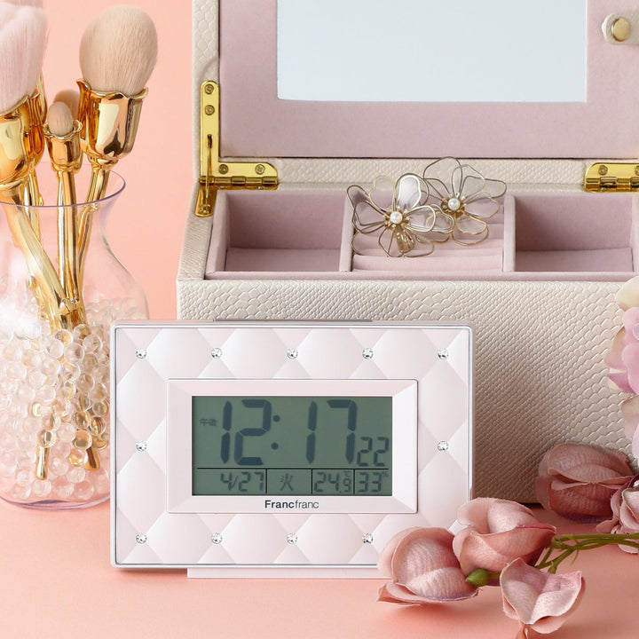 Abisko Wave Digital Clock Pink – Francfranc Hong Kong