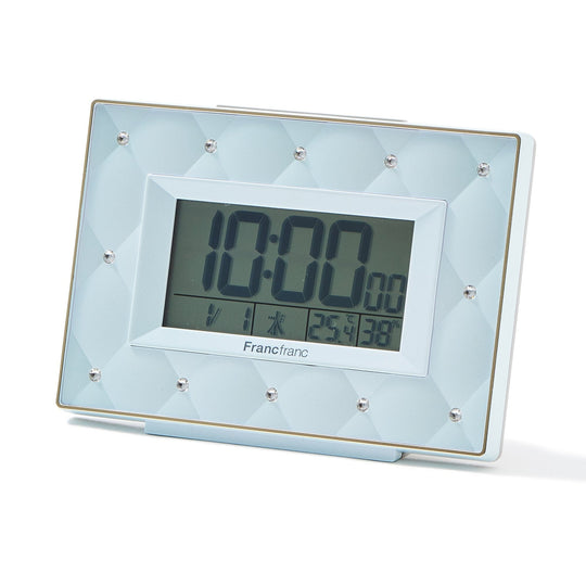 Abisko Wave Digital Clock Blue