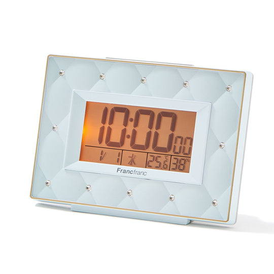 Abisko Wave Digital Clock Blue