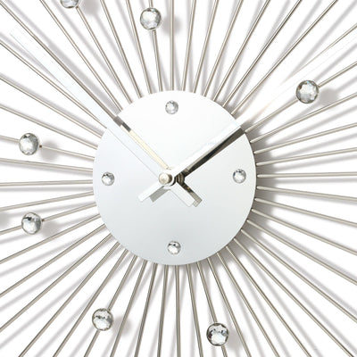 Bijou Wall Clock Silver