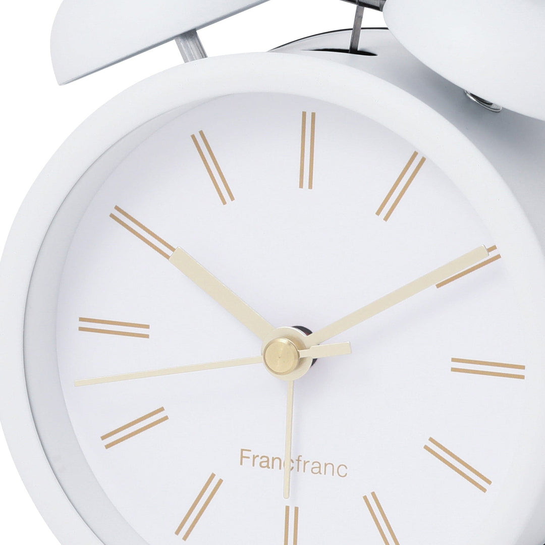Twin Table Clock White – Francfranc Hong Kong