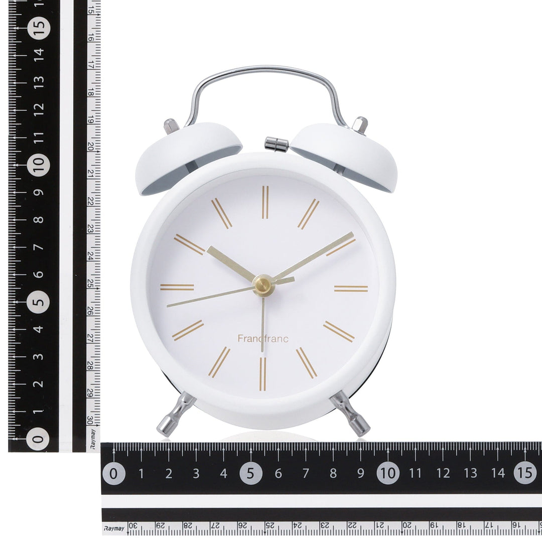 Twin Table Clock White – Francfranc Hong Kong