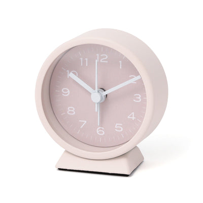 Round Mini Table Clock Pink