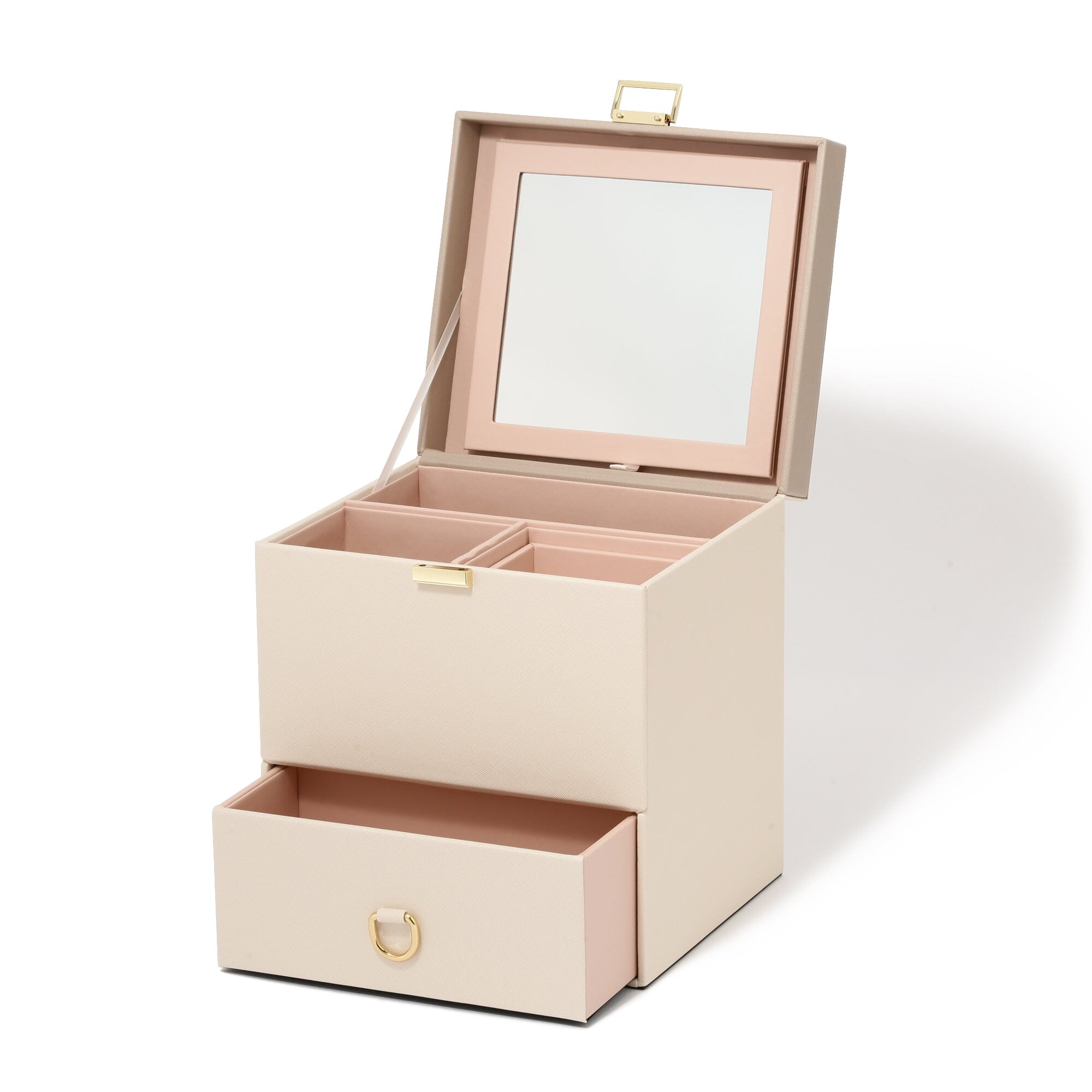 Bicolor Cosmetic Box Beige