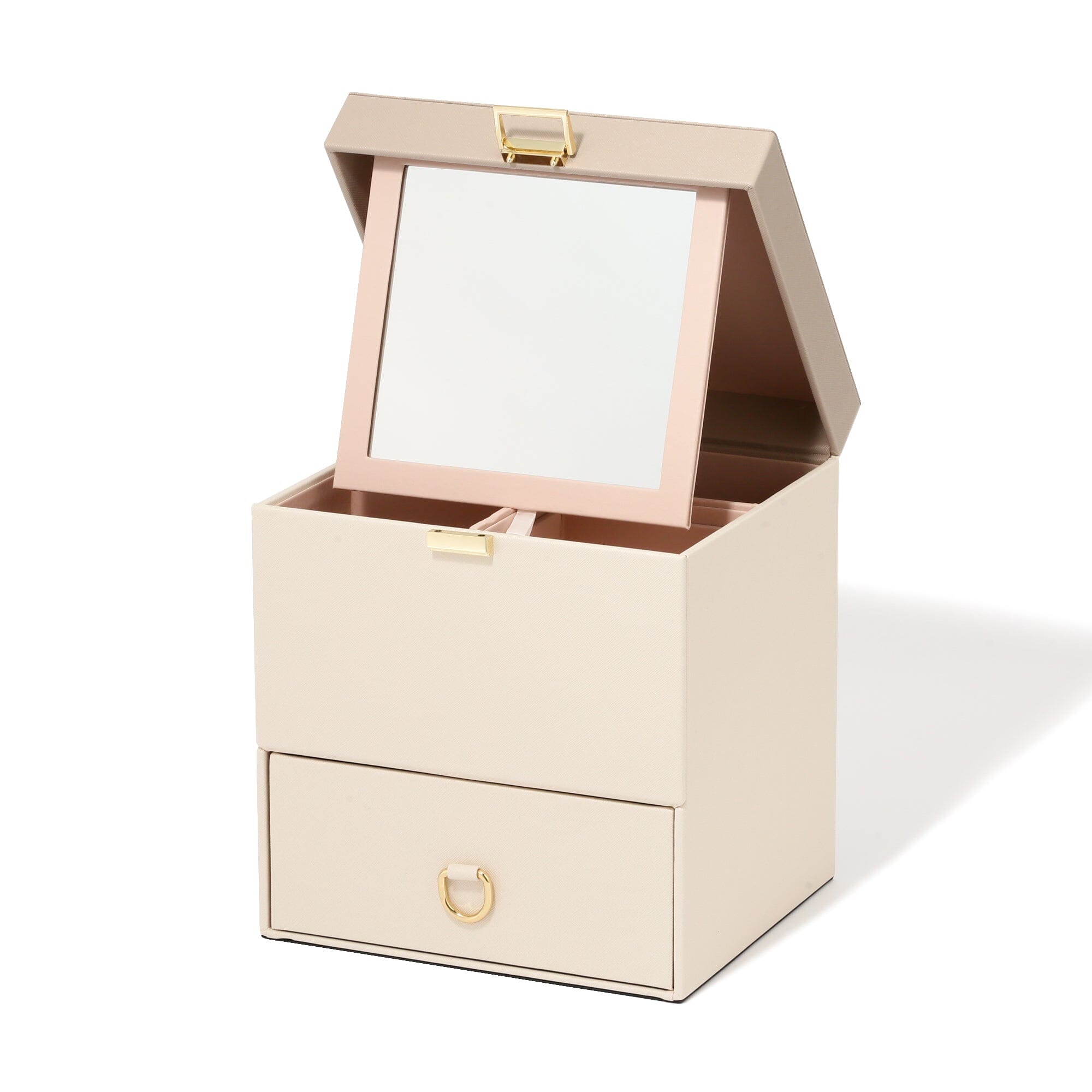 Bicolor Cosmetic Box Beige