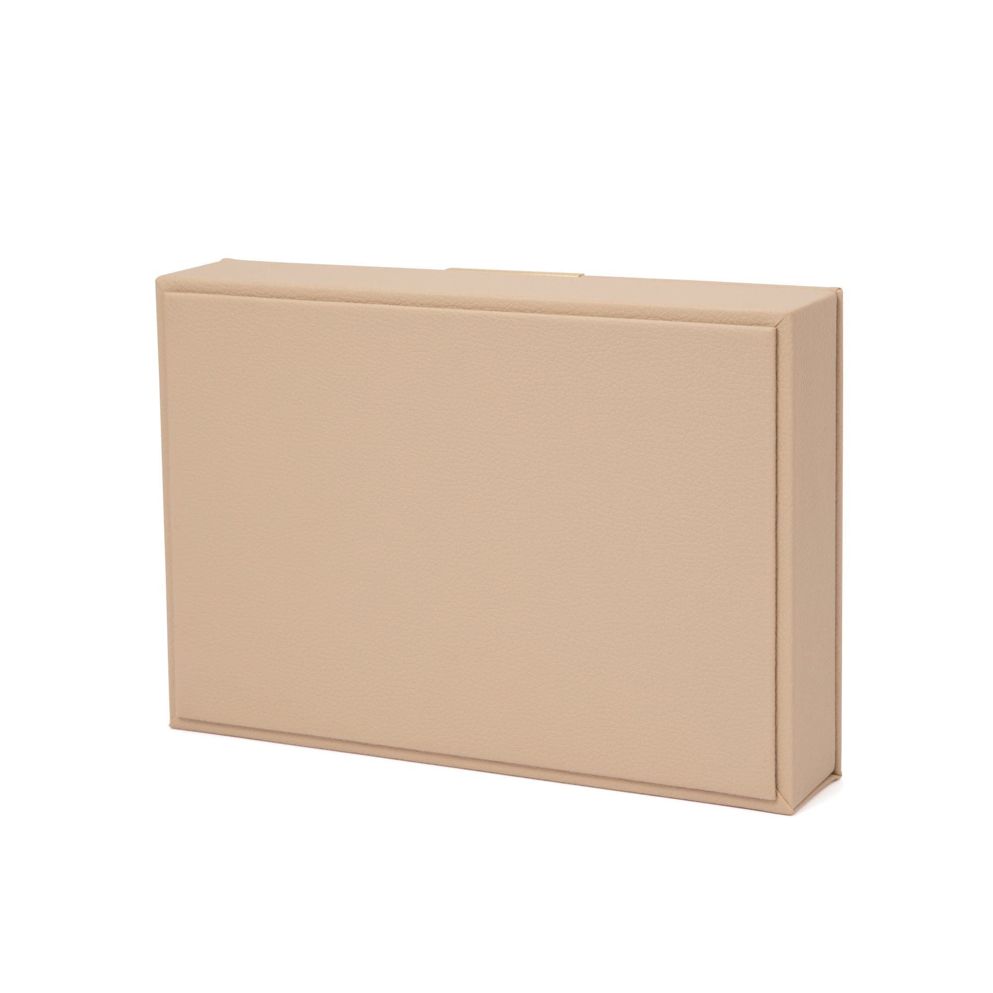 Stacking Jewelry Box with Display Lid Beige