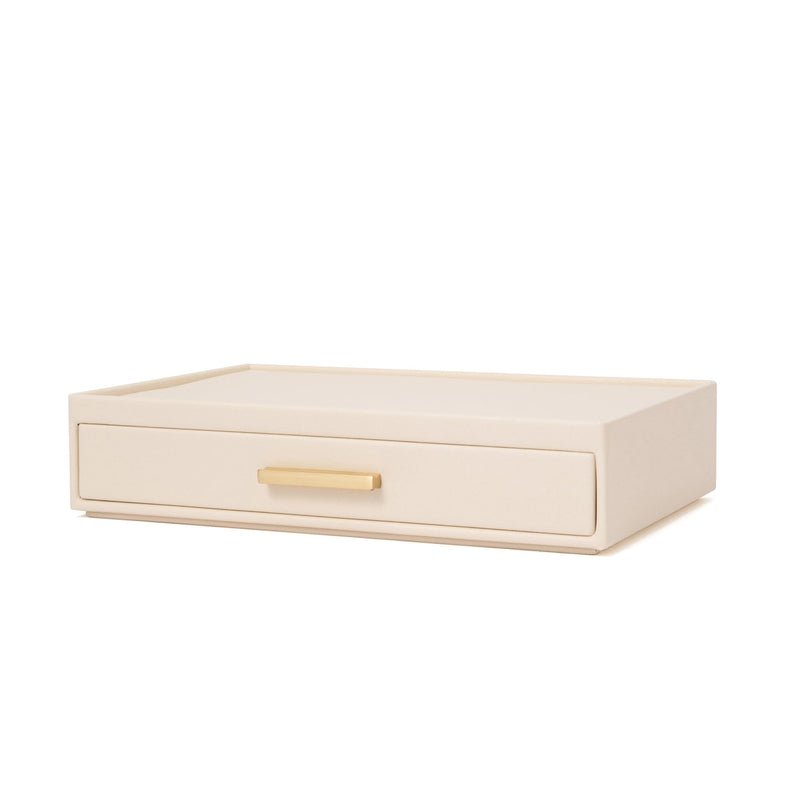 Stacking  Jewelry Box Ring Accessory Case White