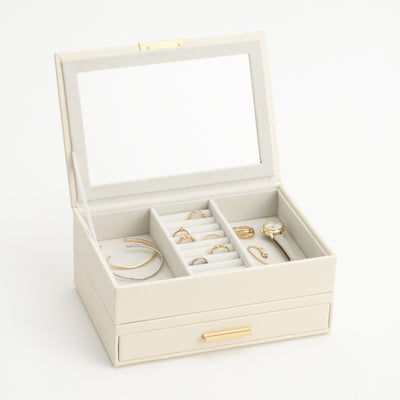 Stacking Jewelry Box Necklace White